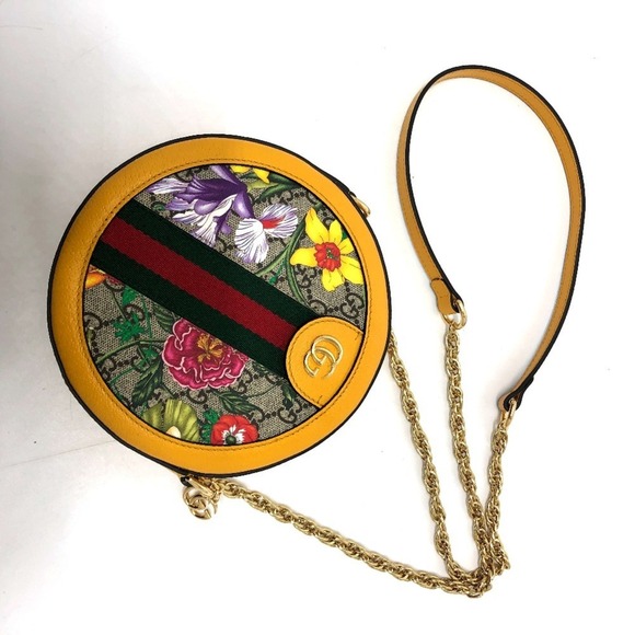 GUCCI Authentic Yellow Canvas Shoulder Bag - Picture 5 of 15
